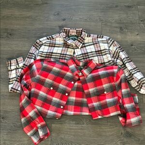 Set of TWO American Eagle flannel